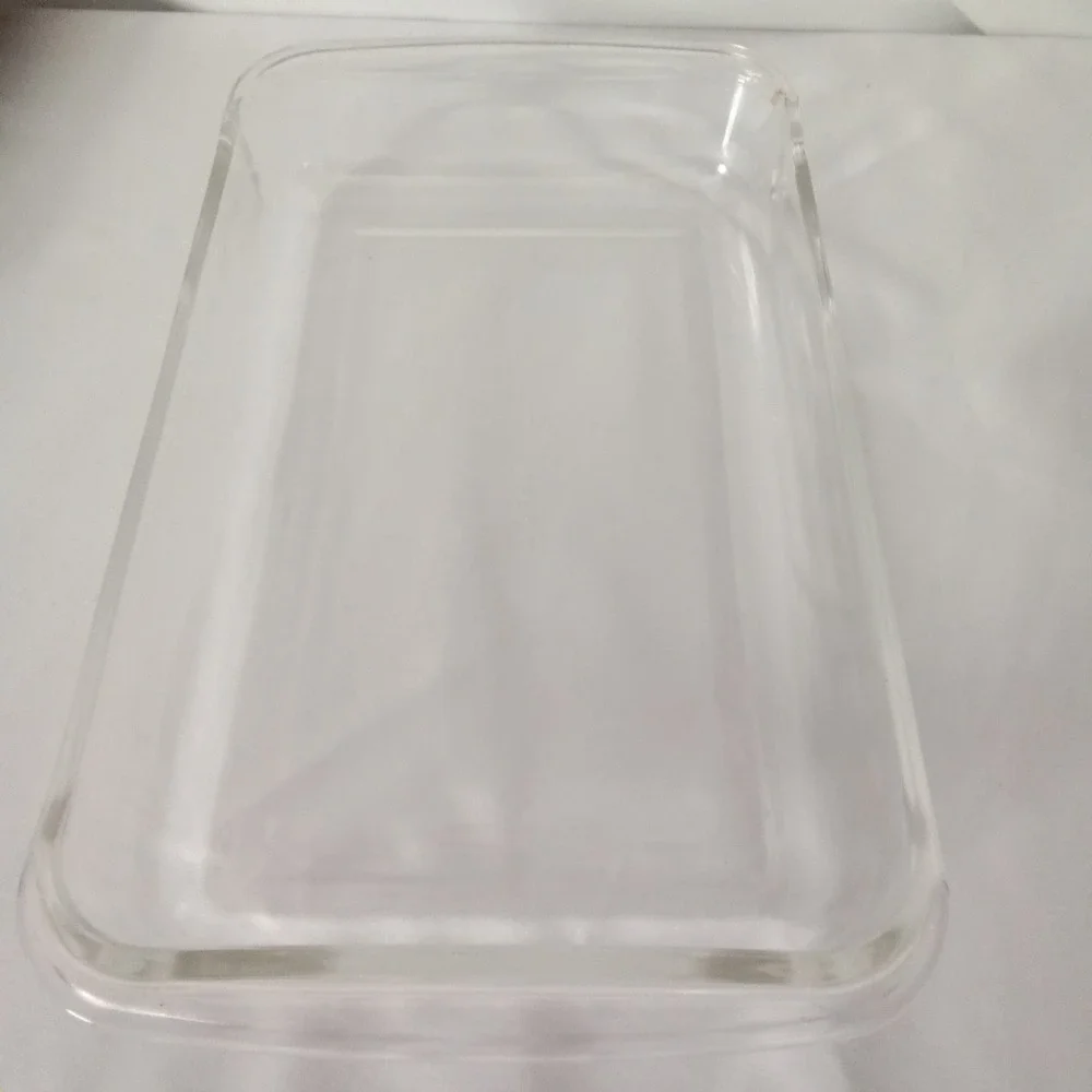 Pyrex 232-N Clear Glass Rectangular Baking Casserole Dish 2 Quart 28x18x4cm USA
